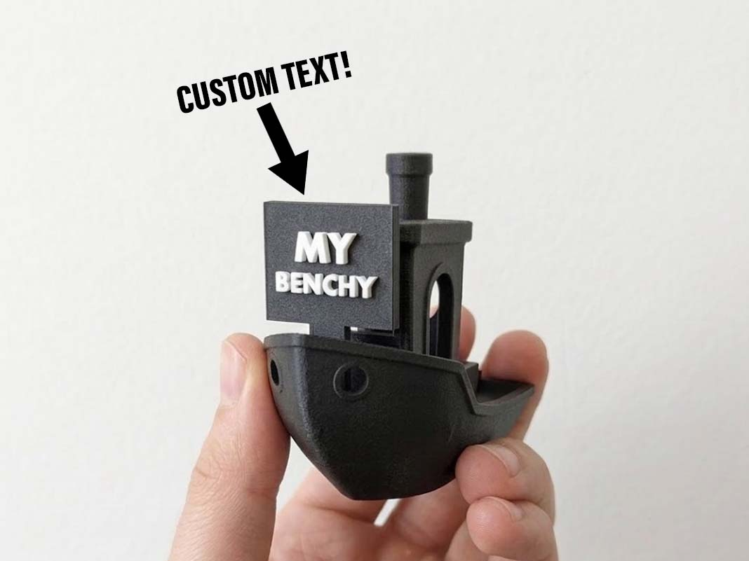 Benchy Custom Text