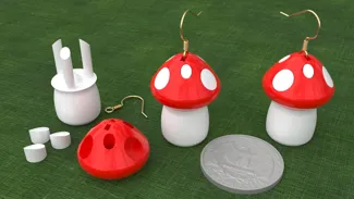 Mushroom Earrings