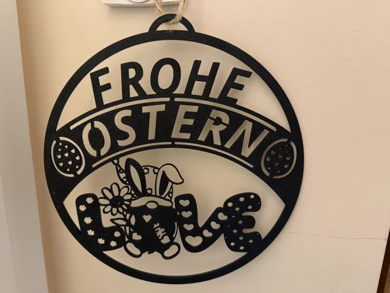 Türschild, Fensterbild Ostern Easter Pasen Wichtel
