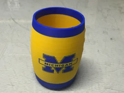 Michigan Wolverines Football Koozie