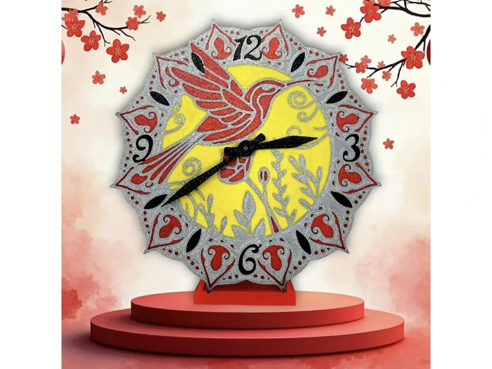 Hummingbird Clock - Free 3D Print Model - MakerWorld