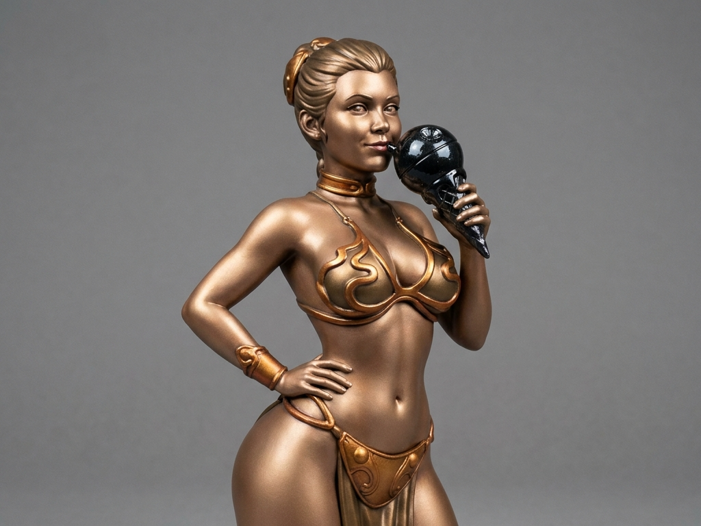 Princess Leia with Ice Cream | Fan Art