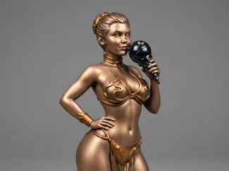 Princess Leia with Ice Cream | Fan Art