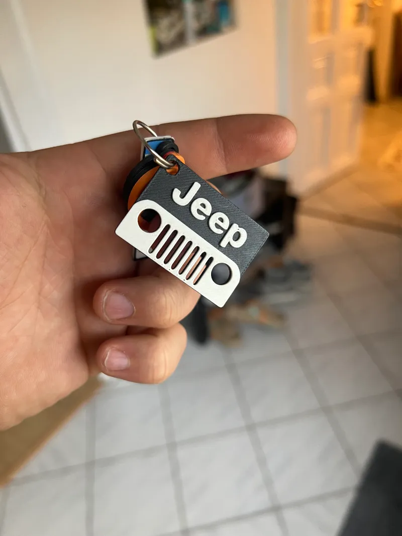 Jeep Keychain Bicolor
