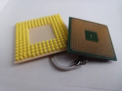 CPU processor keychain