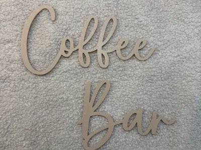 coffee bar lettering decor kitchen decoration coffee