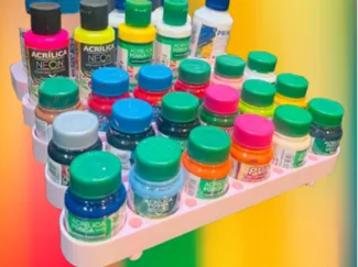Support for Paints and Brushes - 4 bottle Size