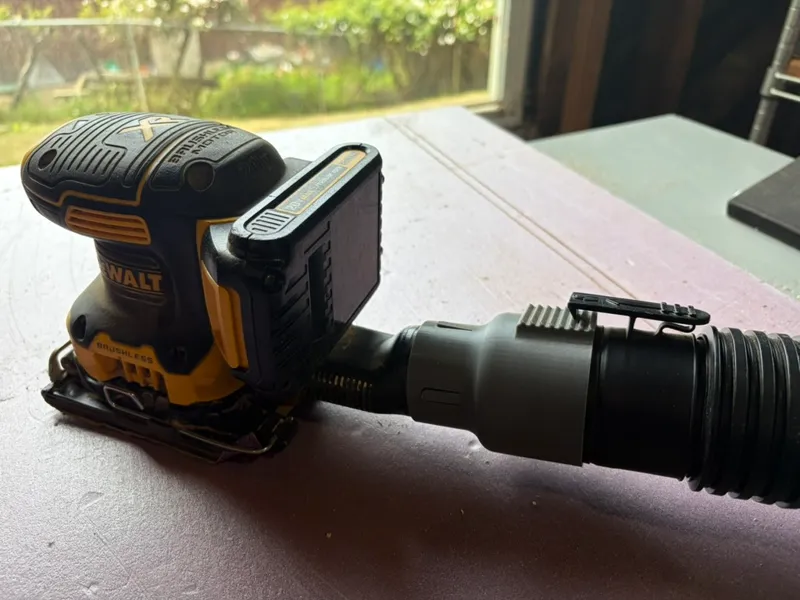 DeWalt DCW200 to ShopVac adapter
