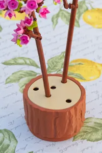 Wood log for cherry blossom