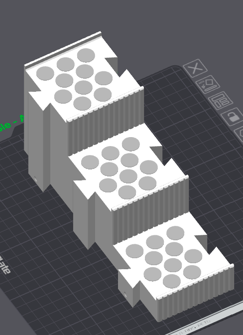 Miniatura 2 do modelo 3D 3 Tier Modular Display Stand - Version 2