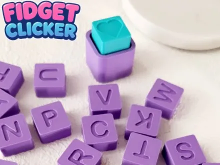 KeyCaps | fidget clicker | customiseable font