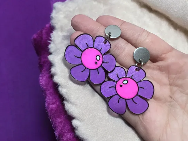 Pendientes flor