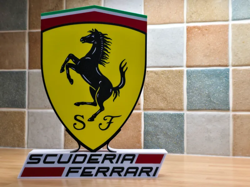 Ferrari Shield Logo Lightbox