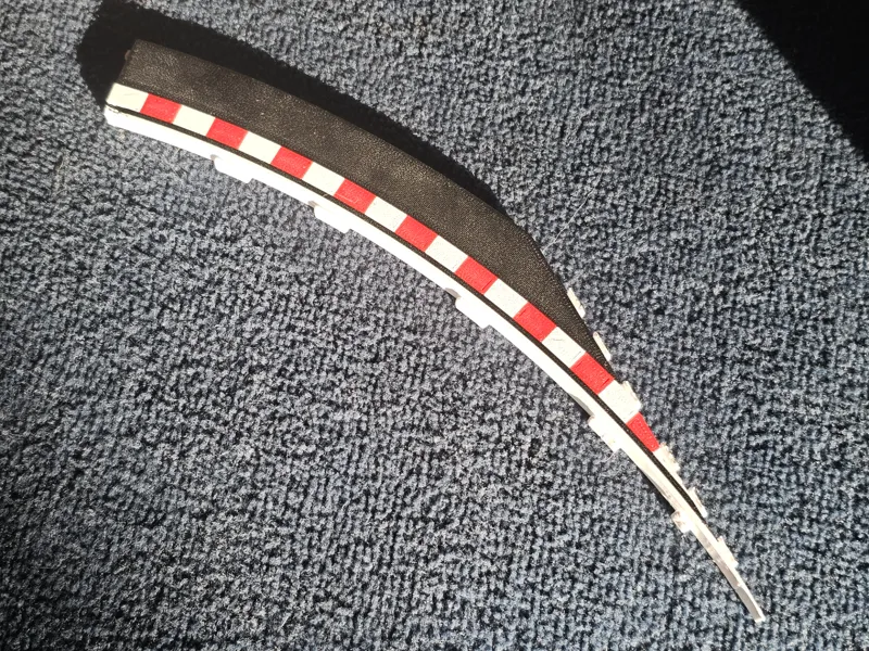 15" outside cut to straight Tyco Track Border
