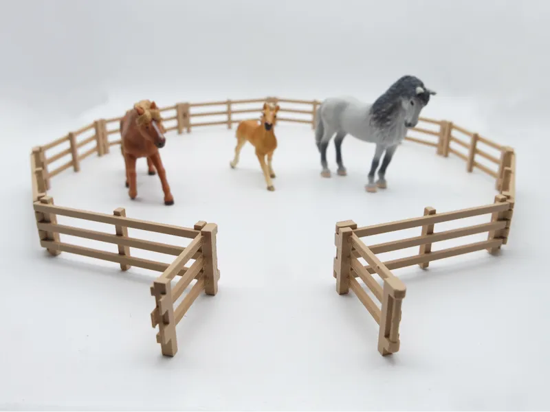 Modular Print in Place Fences with Gate Schleich