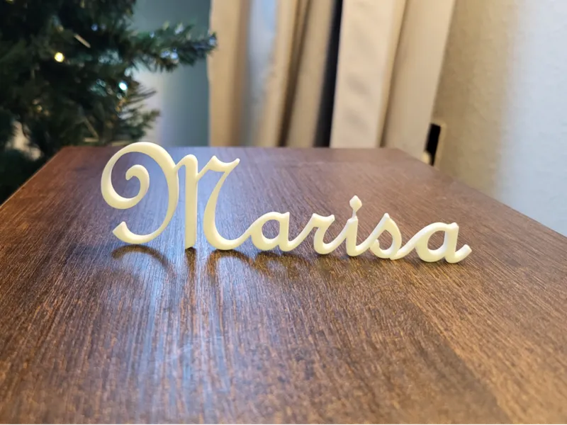 3D Printable Name Display (Marisa)