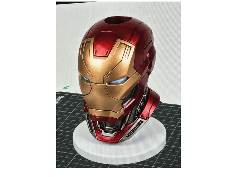iron man helmet bust wwith hole