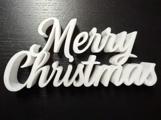 Festlicher Merry Christmas Schriftzug Aufsteller