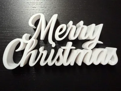 Festive Merry Christmas Sign Stand