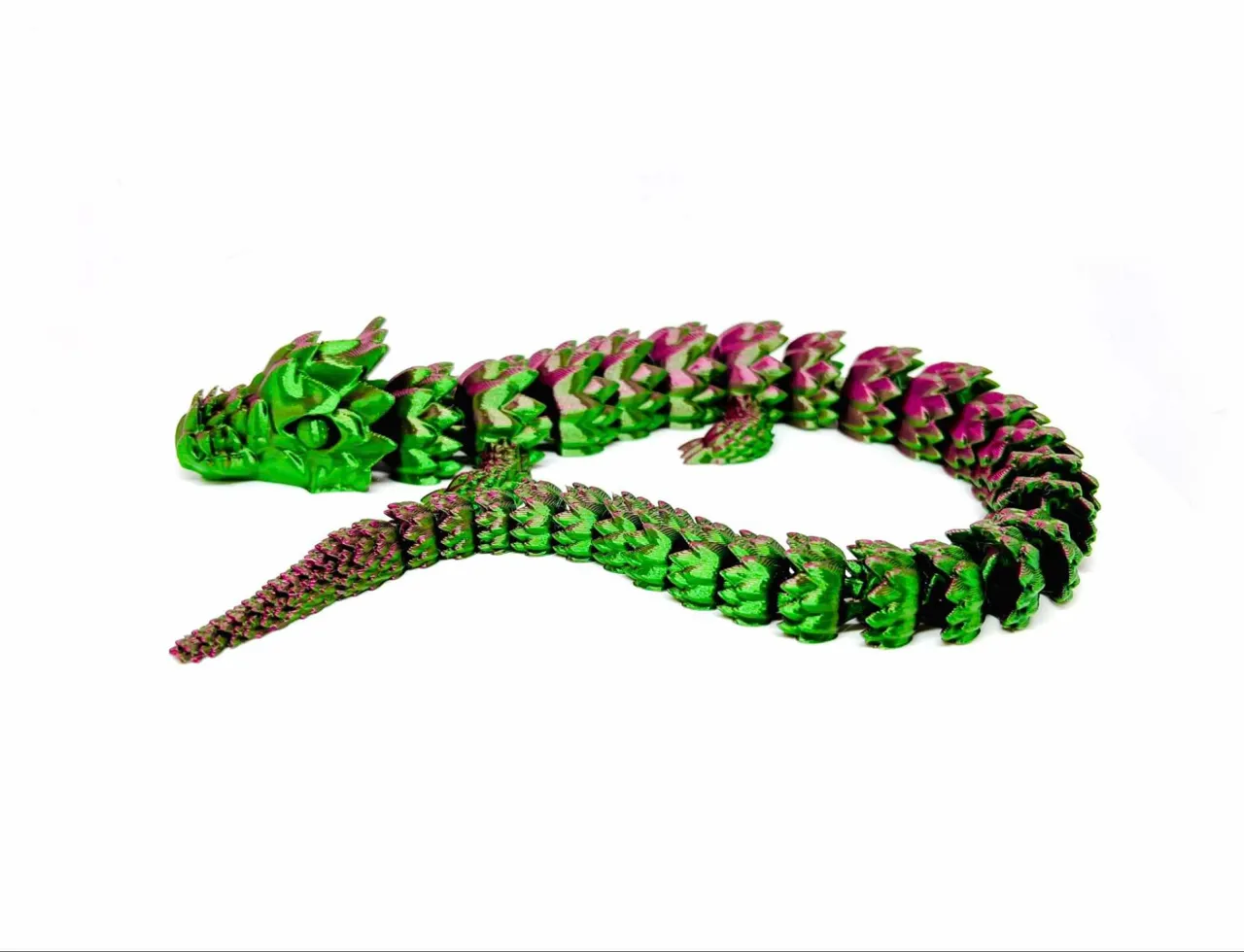 42cm fast printing articulated dragon for A1 mini! view 3