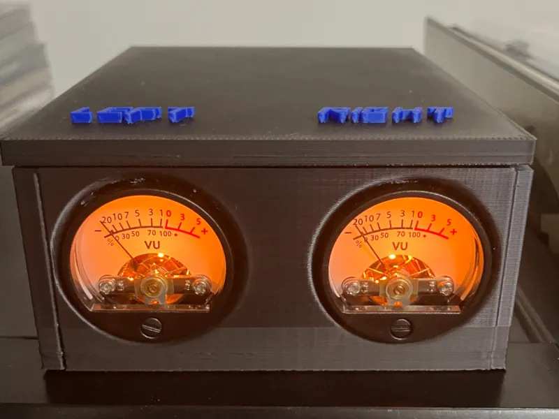 vu meter case