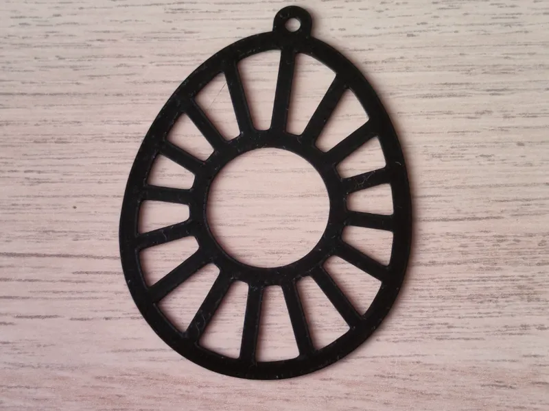 Easter Ornament - Sunburst Radial Pendant