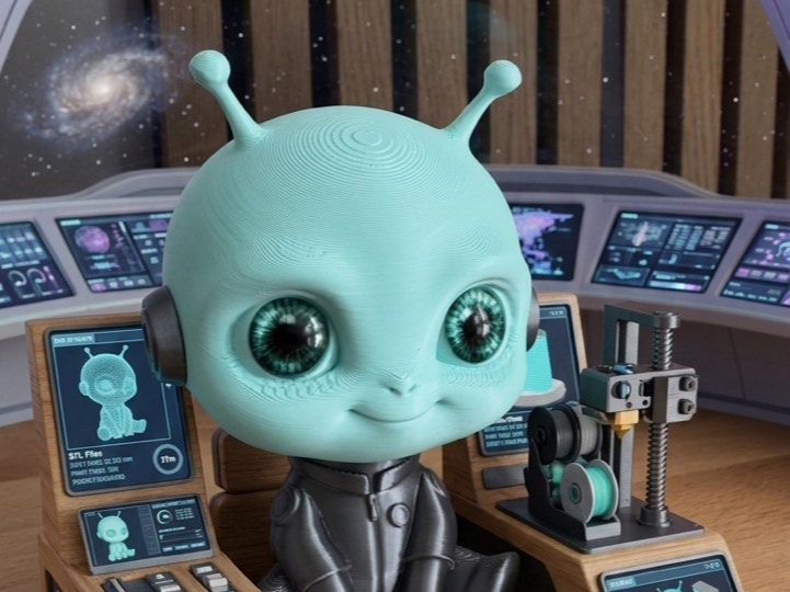 Cute Alien Figurine
