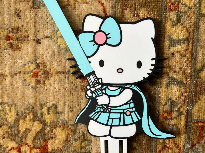 Jedi Kitty Cake Topper