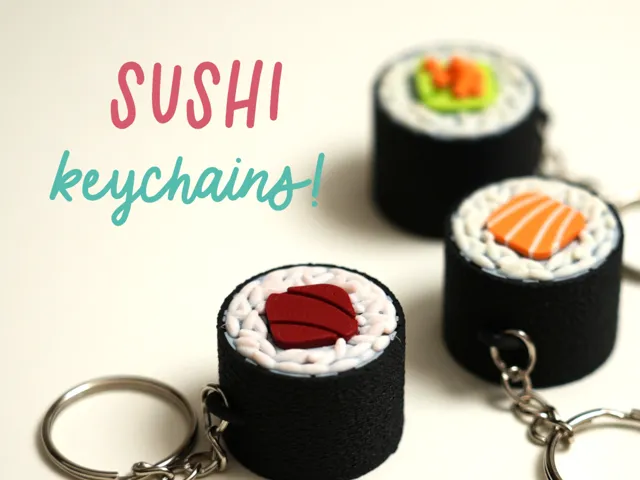 Sushi Keychain