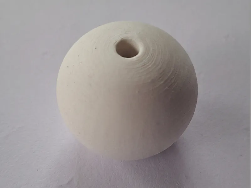 Macrame Bead XXL with hole size that fits 5mm cord
