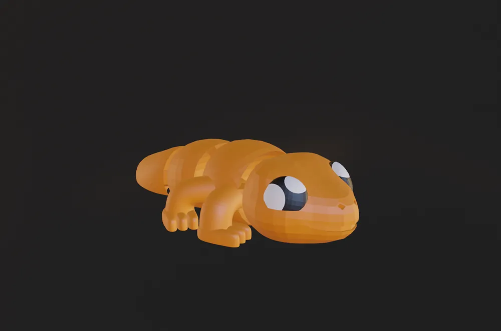 Articulated Cute Gecko by Waffly3D MakerWorld: Download Free 3D Models