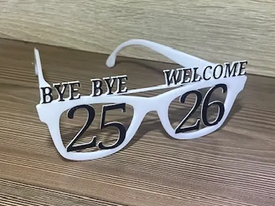 2026 Party Glasses New Year's Eve-Goodbye -Welcome
