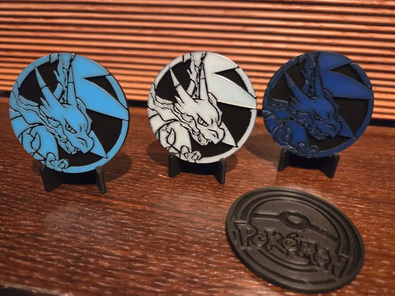 POKEMON MEGA CHARIZARD X EX COIN MÜNZE TCG