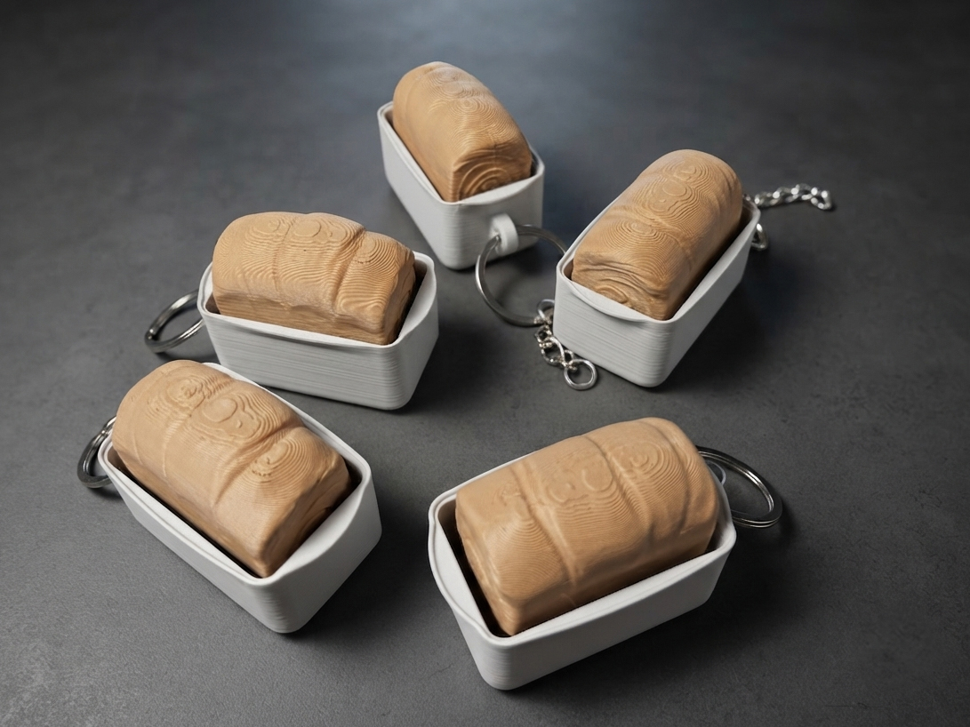 Miniatura 2 do modelo 3D LOAF BREAD FIDGET CLICKER