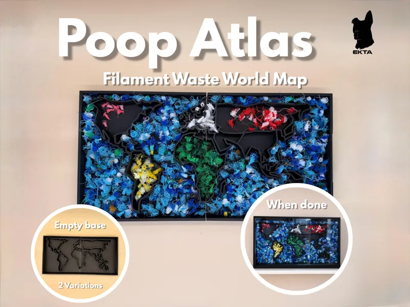 Poop Atlas – Filament Waste World Map