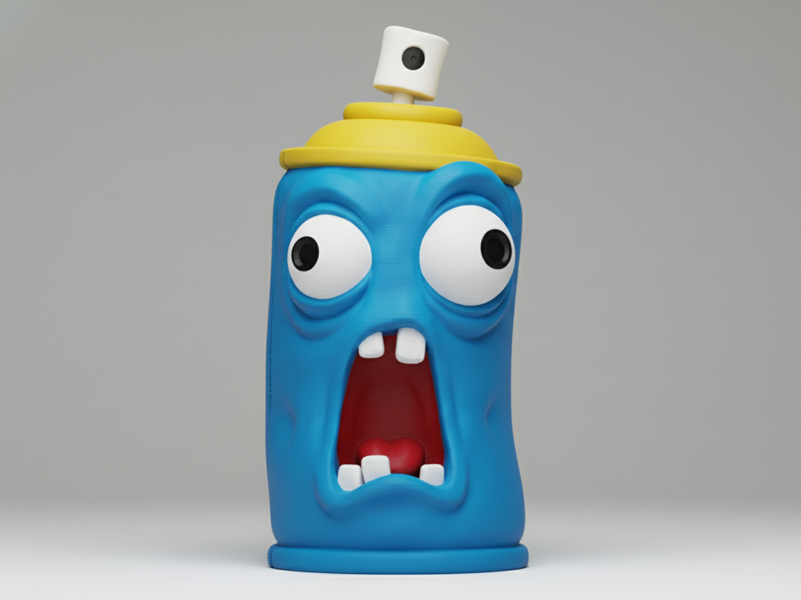 Shocked Graffiti Spray Can