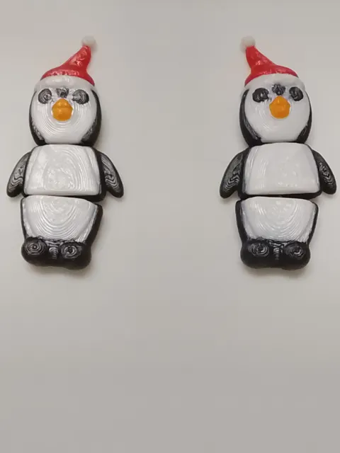 Pendientes navidad pingüino articulado view 2