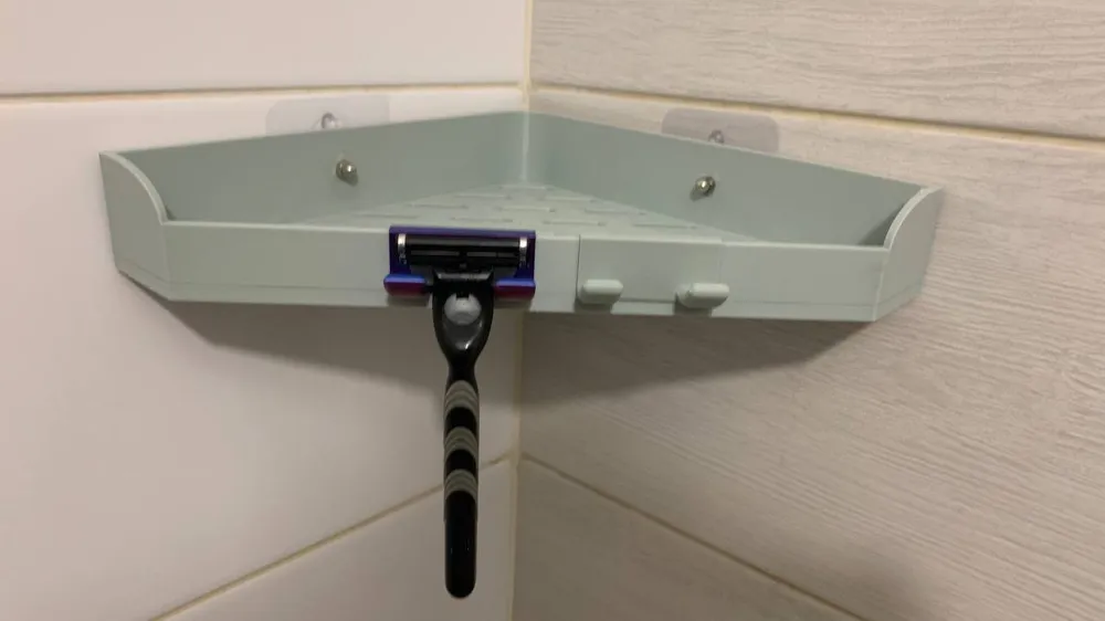 Corner shower shelf - Free 3D Print Model - MakerWorld