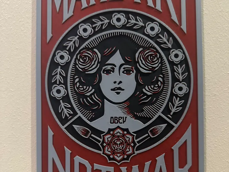Make Art Not War – HueForge