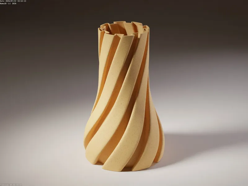 VASE 0039 C - RIBBON VASE C