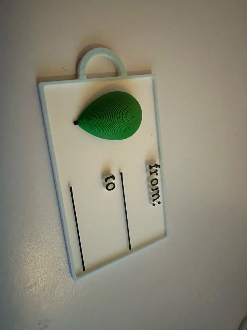Gift Tag Ballon