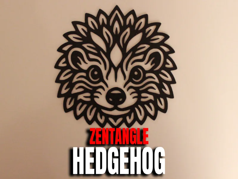 Zentangle Hedgehog | Wall art