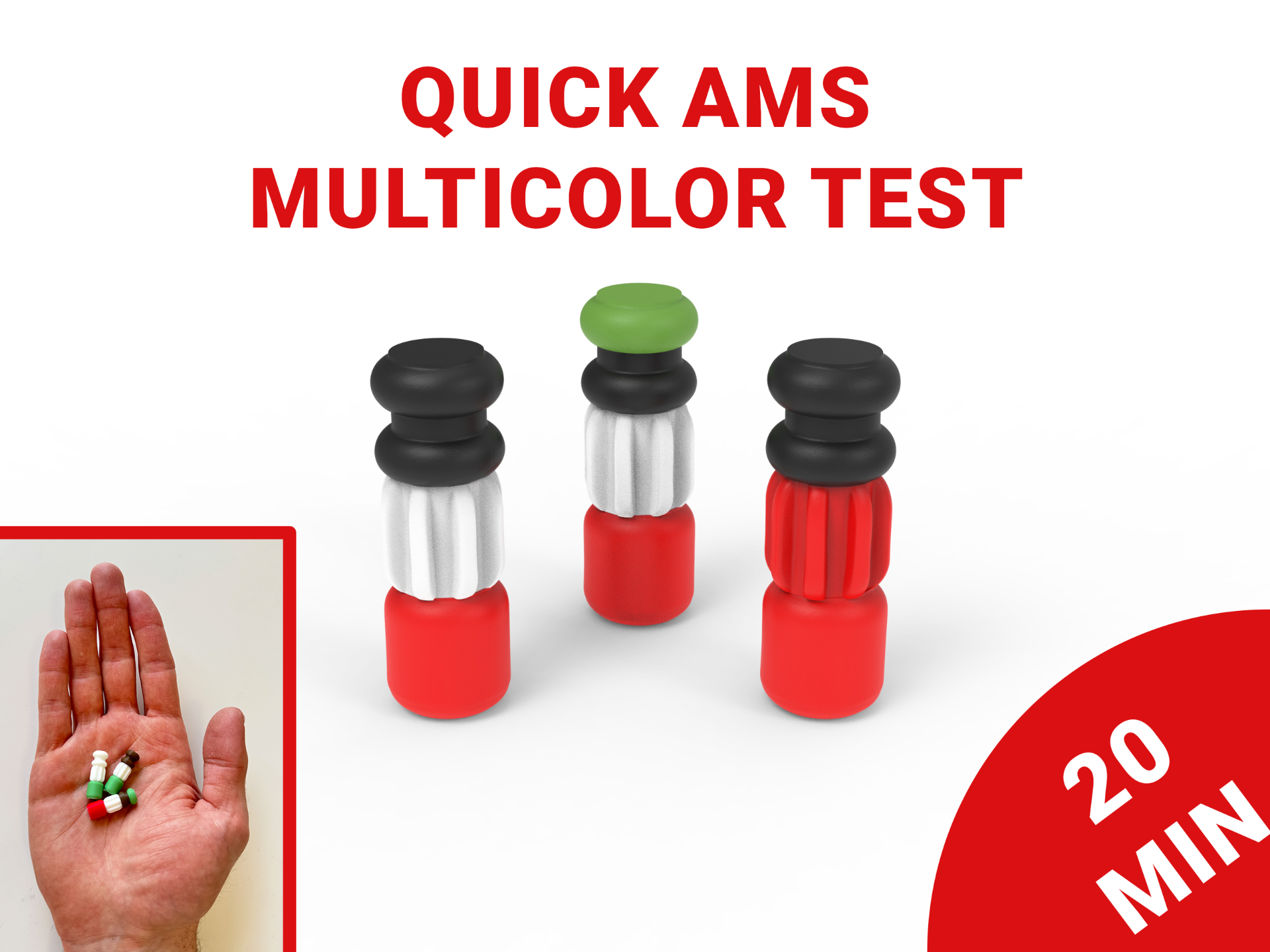 AMS Quick Multicolor Test Print (2 -3 - 4 colors)