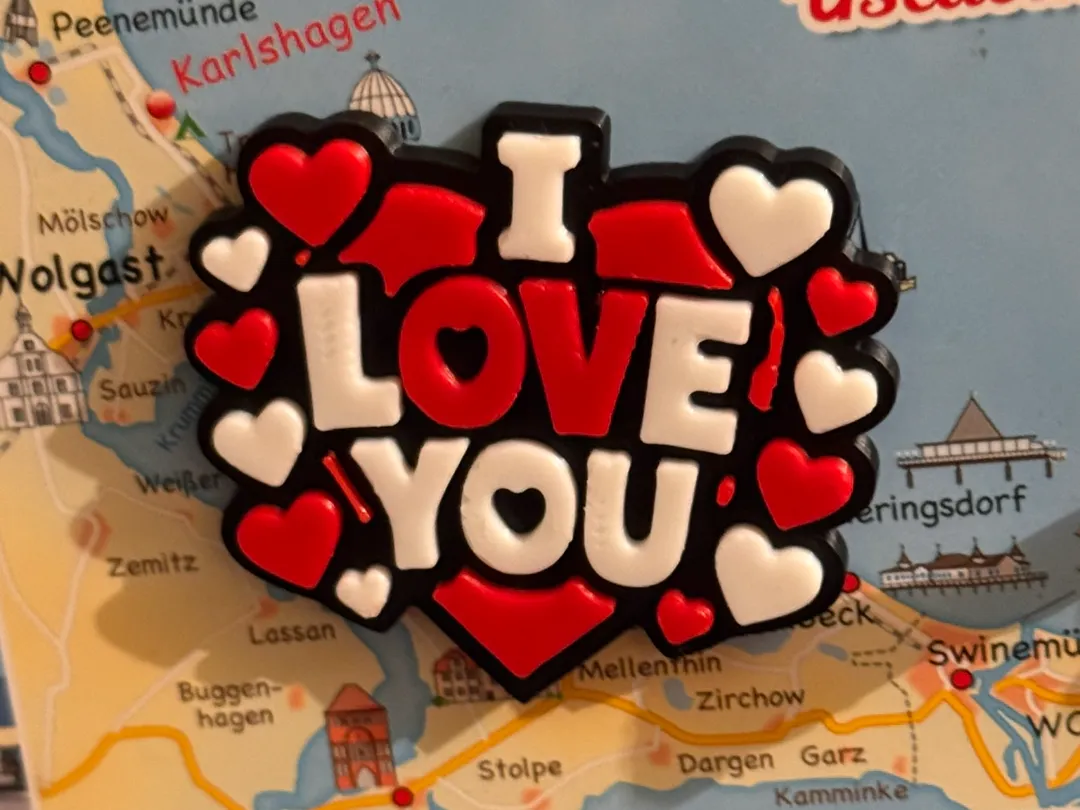 I Love You Refrigerator Magnet - Free 3D Print Model - MakerWorld