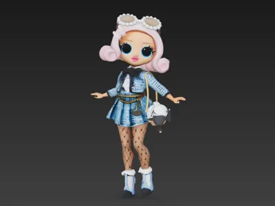 Cute Big Eyes Fashion Doll
