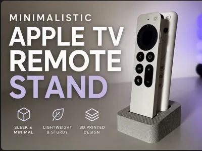 Minimalistic Remote Stand (For Apple TV)
