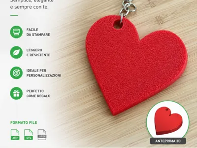 Love Heart Keychain