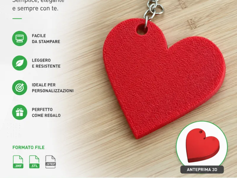 Cuore Portachiavi Love