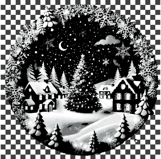 Weihnachtsdekoration Fensterbild