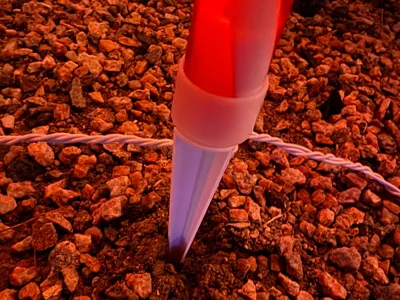 Lighted Candy Cane Yard Ornament Replacement Spike